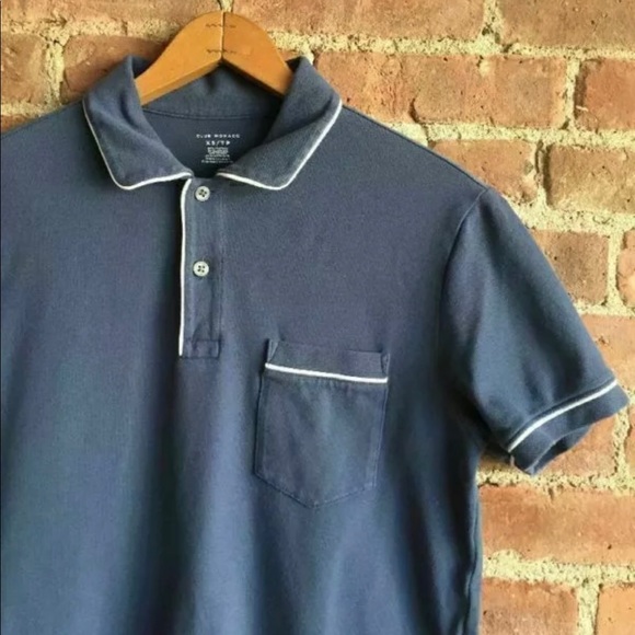 Club Monaco Mens Polo Shirt Cotton/Elastane - Picture 2 of 6